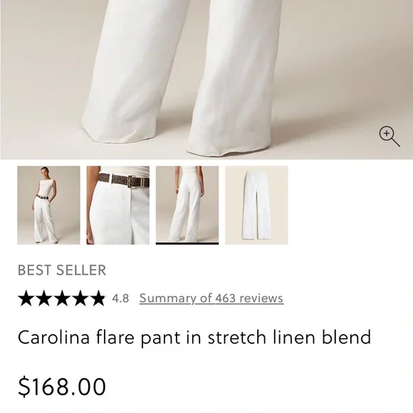 J. Crew Carolina Flare Wide Leg Pants in Sage Green - Picture 6 of 7